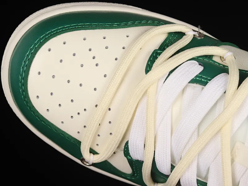 All categories Nk SB Dunk series Nk SB Dunk Low low-top sneakers Nk Dunk Low white, green and black hook customized version of deconstructed strap casual sneakers DJ6188-100